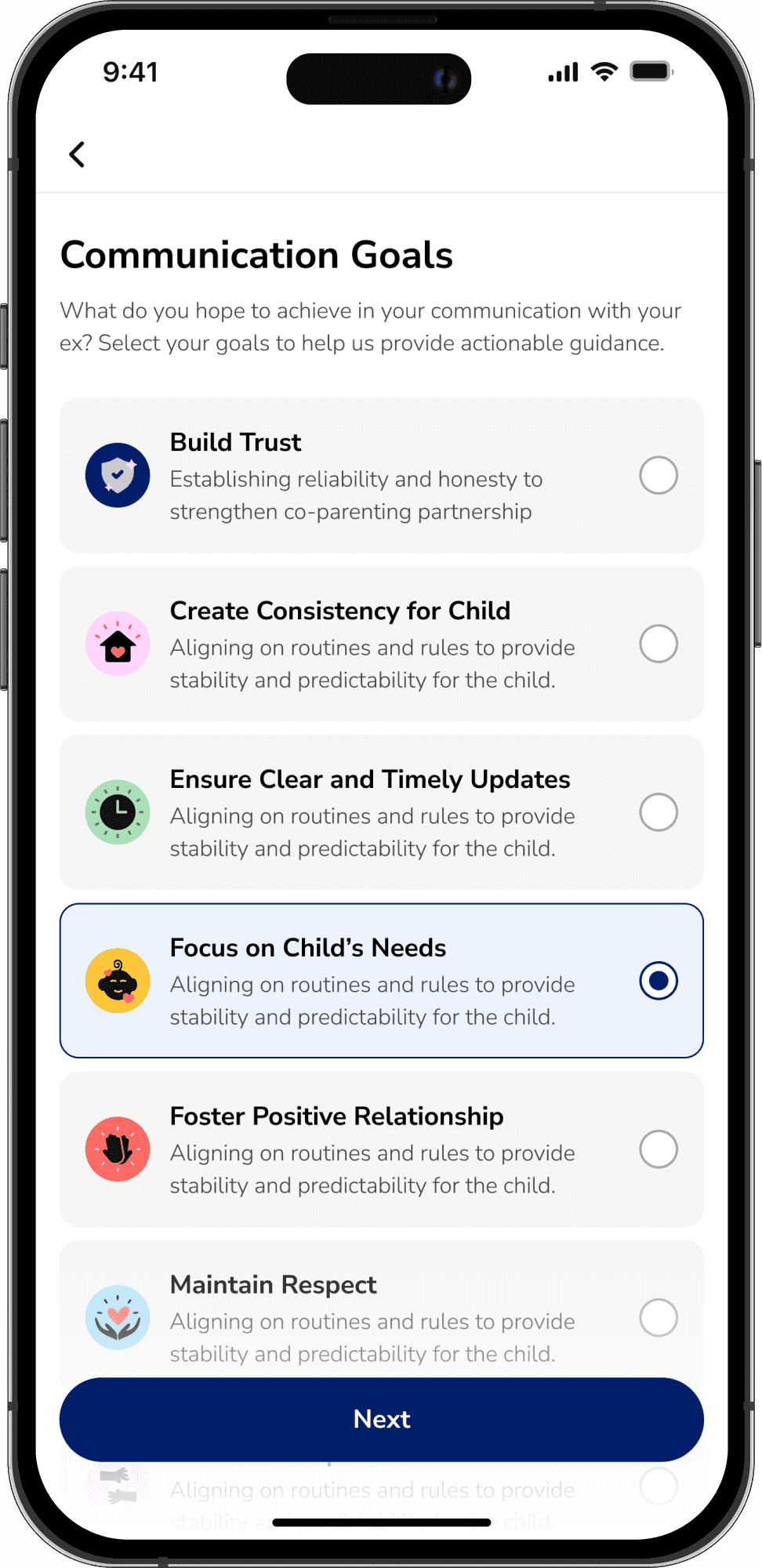 Custody Companion Screenshot